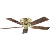 Deckenventilator Classic Flat iii Messing poliert 132 von CASAFAN