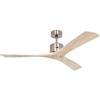 [GEBRAUCHT] Casa Fan Deckenventilator Ventilator Macau Chrom Naturholz Hell Wohnraumlüfter B-Ware von CASAFAN