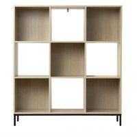 Regal mit 9 Fächern und Metallfüßen von CALICOSY