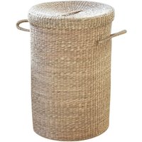 Wäschekorb aus natürlichem Seegras - Holz - Calicosy von CALICOSY