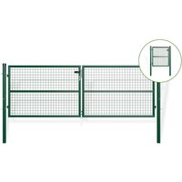 3 m OLGA-Gittertor H.100 cm + 1 m OLGA-Tor H.100 cm Grün 3 m OLGA-Gittertor H.100 cm + 1 m OLGA-Tor H.100 cm Grün von CASANOOV