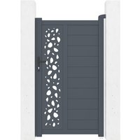 Casanoov - Gartentür aus Aluminium 1m sunny 100 x 180 cm Grau von CASANOOV