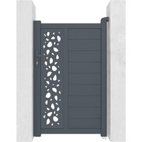 Casanoov - Gartentür aus Aluminium 1m sunny 100 x 160 cm Grau von CASANOOV