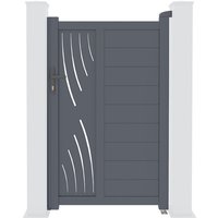 Casanoov - Gartentür aus Aluminium 1m veleta 100 x 160 cm Grau Casanoov - Gartentür aus Aluminium 1m veleta 100 x 160 cm Grau von CASANOOV