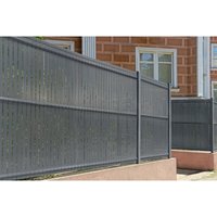 Casanoov - PVC-Sichtschutzlamellen-Set 4m cinto H.170cm grau Casanoov - PVC-Sichtschutzlamellen-Set 4m cinto H.170cm grau von CASANOOV
