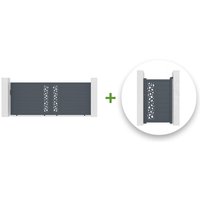 Casanoov - Pack Schiebetor 4m sunny 400 x 160 cm + Tor sunny 100P160 cm Grau Casanoov - Pack Schiebetor 4m sunny 400 x 160 cm + Tor sunny 100P160 cm Grau von CASANOOV