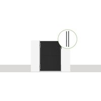 Casanoov - Stahltor 1M nali H.140cm Mattschwarz + 2 DARIO-Stahlpfosten von CASANOOV