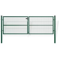 Doppelflügeltor für Stabmattenzaun 3m OLGA 300 x 100 Moosgrün Doppelflügeltor für Stabmattenzaun 3m OLGA 300 x 100 Moosgrün von CASANOOV