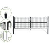 Doppelflügeltor für Stabmattenzaun 3m RAZO 300 x 100 Anthrazitgrau Doppelflügeltor für Stabmattenzaun 3m RAZO 300 x 100 Anthrazitgrau von CASANOOV