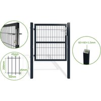 Casanoov - Gittertor 1m Grau razo H.100cm von CASANOOV
