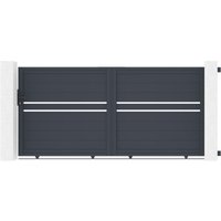 Casanoov - Schiebetor 3m cimone H.140 graues Aluminium von CASANOOV