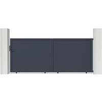 Schiebetor 4m EIGER 400 x 160 cm Aluminium Grau Schiebetor 4m EIGER 400 x 160 cm Aluminium Grau von CASANOOV