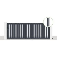 Schiebetor 4x1,4m VEYMONT + 2 EIFEL-Pfosten H.166cm Grau Schiebetor 4x1,4m VEYMONT + 2 EIFEL-Pfosten H.166cm Grau von CASANOOV