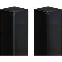 Casanoov - Set mit 2 DARIO-Eisenpfosten, 8 x 8 cm, h. 230 cm, Mattschwarz von CASANOOV