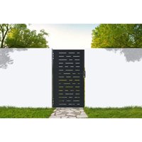 Stahltor NALI ARLBERG 100 x 180cm Mattschwarz Stahltor NALI ARLBERG 100 x 180cm Mattschwarz von CASANOOV