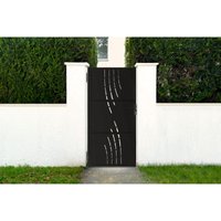 Stahltor NALI VELETA 1m H.200cm Mattschwarz von CASANOOV