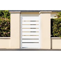 Tor VOGEL 100 x 160cm Weißaluminium von CASANOOV