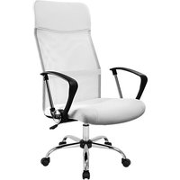 CASARIA® Bürostuhl Ergonomisch Hohe Rückenlehne Härtegradeinstellung 46-60cm Sitzhöhe Wippfunktion Lenden- und Kopfstütze Büro Schreibtisch Dreh von Casaria