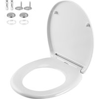 Wc Sitz Duroplast Absenkautomatik Schnellbefestigung Bad Toilettendeckel Klobrille antibakteriell Farbauswahl Weiß - Casaria von Casaria