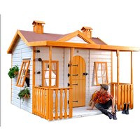 Spielhaus Kinder mit überdachter Veranda DOCAME- 255 x 260 x 207 cm - CASAS GREEN HOUSE - Bemaltes Spielhaus, Transport inklusive Spielhaus Kinder mit überdachter Veranda DOCAME- 255 x 260 x 207 cm - CASAS GREEN HOUSE - Bemaltes Spielhaus, Transport inklusive