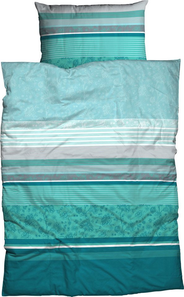 CASATEX Bettwäsche Bettwäsche "Teri", Mako-Satin, Satin Blumen von CASATEX