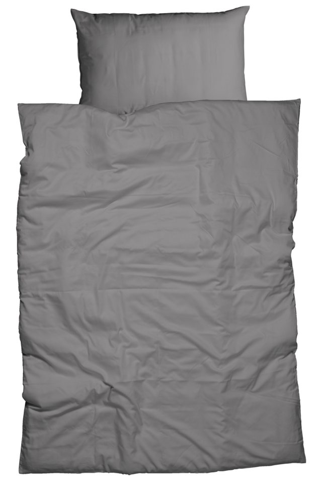 CASATEX Bettwäsche Uni, Satin, 2 teilig, Uni Design, Reißverschluss, tolle Farben von CASATEX
