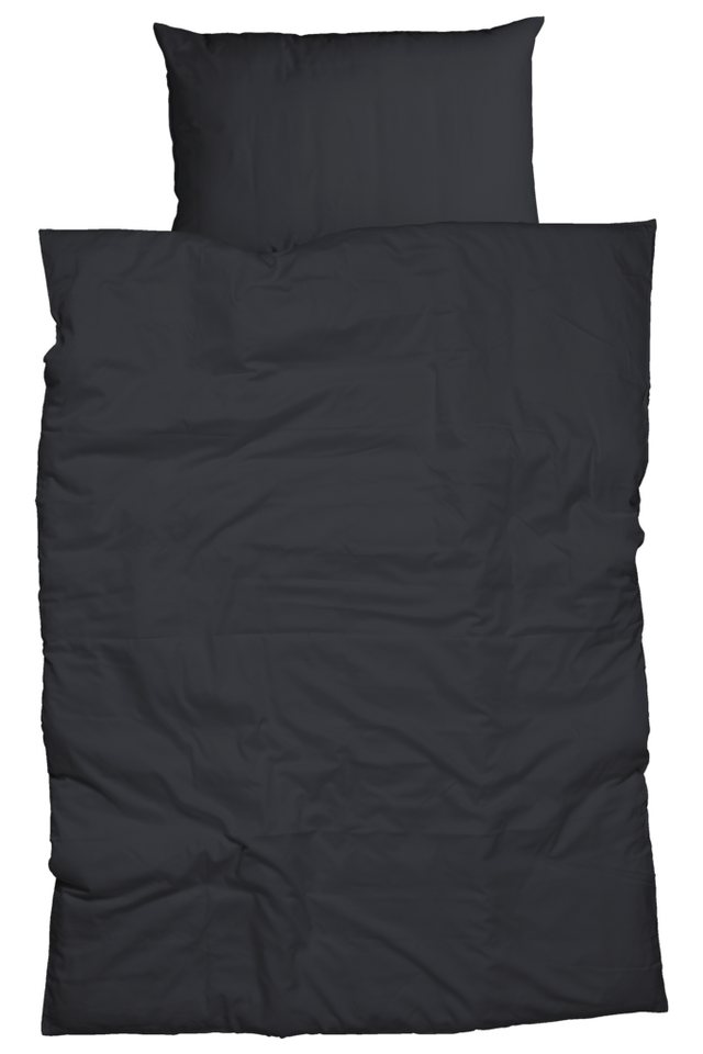 CASATEX Bettwäsche Uni, Satin, 3 teilig, Uni Design, Reißverschluss, tolle Farben von CASATEX