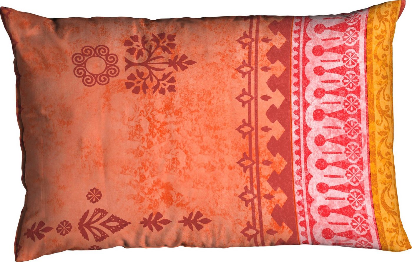 Kissenbezug Indi, CASATEX (1 Stück), Kissenbezug mit Ornamenten, passend zur Bettwäsche in Qualität Satin von CASATEX
