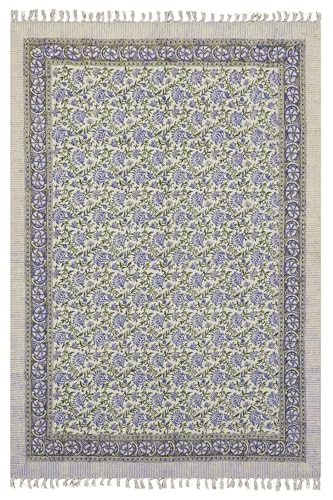 5 x 15 cm großer Küchenläufer, handbedruckt, dick, 0,5 cm, florales Design, lila, beige, Baumwolle, leicht waschbar, handgefertigt, Boho-Bodenteppich, Flachgewebe, für drinnen und draußen, Nachttisch 5 x 15 cm großer Küchenläufer, handbedruckt, dick, 0,5 cm, florales Design, lila, beige, Baumwolle, leicht waschbar, handgefertigt, Boho-Bodenteppich, Flachgewebe, für drinnen und draußen, Nachttisch von CASAVANI