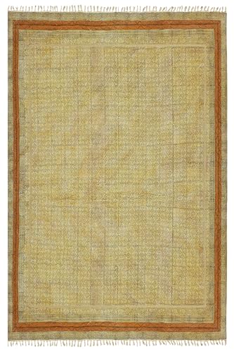 CASAVANI Bereich 8x10 Kelim Teppich Bronze & Braun Baumwolle Orientalisch Dick 0,19 Zoll Waschbarer Teppich Flachgewebe Indoor Outdoor Teppiche für Wohnzimmer, Schlafzimmer CASAVANI Bereich 8x10 Kelim Teppich Bronze & Braun Baumwolle Orientalisch Dick 0,19 Zoll Waschbarer Teppich Flachgewebe Indoor Outdoor Teppiche für Wohnzimmer, Schlafzimmer von CASAVANI