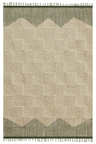 CASAVANI Handgefertigter Dhurrie-Läufer aus Baumwolle, großer Kelim-Teppich, für Flur, Boho, Grün, Beige, Stein, leicht waschbar, dick, 0,5 cm, für drinnen und draußen, Treppenhäuser, Flur CASAVANI Handgefertigter Dhurrie-Läufer aus Baumwolle, großer Kelim-Teppich, für Flur, Boho, Grün, Beige, Stein, leicht waschbar, dick, 0,5 cm, für drinnen und draußen, Treppenhäuser, Flur von CASAVANI