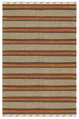 Kelim-Läufer aus Wolle, Jute, 6,6 x 56 cm, Flachgewebe, wendbar, gestreiftes Design, rotbraun, handgewebt, dick, 0,5 cm, Wolle, Jute, Teppich, für drinnen und draußen, Teppiche für Treppen, Flur Kelim-Läufer aus Wolle, Jute, 6,6 x 56 cm, Flachgewebe, wendbar, gestreiftes Design, rotbraun, handgewebt, dick, 0,5 cm, Wolle, Jute, Teppich, für drinnen und draußen, Teppiche für Treppen, Flur von CASAVANI