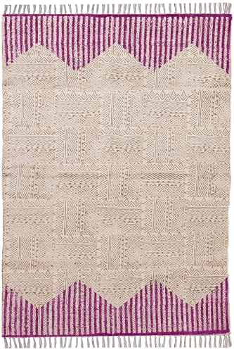 Treppenläufer, 10,2 x 50,8 cm, dick, 0,5 cm, handgefertigt, Boho, Flachgewebe, für Innen- und Außenbereich, gestreiftes Design, rosa, beige, leicht waschbar, Bodenteppich, handbedruckt Treppenläufer, 10,2 x 50,8 cm, dick, 0,5 cm, handgefertigt, Boho, Flachgewebe, für Innen- und Außenbereich, gestreiftes Design, rosa, beige, leicht waschbar, Bodenteppich, handbedruckt von CASAVANI