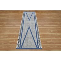 2 X 6 18 4 20 Fuß Blauer Baumwoll-Treppenläufer-Teppich, Schlafzimmer-Wohnzimmer-Teppich, Individuelle Küche, Zuhause 2 X 6 18 4 20 Fuß Blauer Baumwoll-Treppenläufer-Teppich, Schlafzimmer-Wohnzimmer-Teppich, Individuelle Küche, Zuhause von CASAVANIHOMES