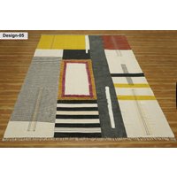 Baumwoll-Teppich, Handgefertigter Teppich, Handbedruckter Outdoor-Teppich, 6 X 9 Fuß Baumwoll-Teppich, Handgefertigter Teppich, Handbedruckter Outdoor-Teppich, 6 X 9 Fuß von CASAVANIHOMES