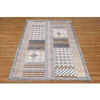 Brauner Schwarzer Schlafzimmer Baumwollteppich Modernes Wohnzimmer Wohndekor Terrasse Frühlingsboden Yogamatte 3x5 6x9 8x10 Fuß von CASAVANIHOMES