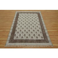 Brauner Teppich Mit Blockdruck, Großer Wohn Und Schlafzimmerteppich Flur Treppenläufer Floraler Baumwollläufer 3x10 2x20 Gewebte Läuferfüße Brauner Teppich Mit Blockdruck, Großer Wohn Und Schlafzimmerteppich Flur Treppenläufer Floraler Baumwollläufer 3x10 2x20 Gewebte Läuferfüße von CASAVANIHOMES