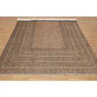 Dekorativer Wohnzimmer-Küchenteppich | Outdoor Yogamatte Garten Strand Baumwolle Dhurrie 3x5 Fuß von CASAVANIHOMES