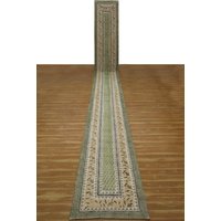 Extra Grand Coureur Handgeweven Katoenen Runner Groen Beige Rug Hal Trap Blok Gedrukt 3x20 2x30 4x50Ft Extra Grand Coureur Handgeweven Katoenen Runner Groen Beige Rug Hal Trap Blok Gedrukt 3x20 2x30 4x50Ft von CASAVANIHOMES
