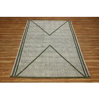 Gewebter Kelim-Teppich Handgefertigter Bodenteppich Teppich Mit Handblockdruck Wohnzimmerteppich 4x6 5x8 6x9 Fuß Gewebter Kelim-Teppich Handgefertigter Bodenteppich Teppich Mit Handblockdruck Wohnzimmerteppich 4x6 5x8 6x9 Fuß von CASAVANIHOMES