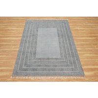 Handgefertigter Baumwoll-Teppich Gelber Mehrfarbiger Teppich Handblock Bedruckter 4 X 8 10 14 Fuß von CASAVANIHOMES