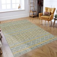 Handgemaakt Grijs Kilim-Kleed Groen Katoenen Kleed Handbedrukt Woonkamerkleed Slaapkamerkleed Bloemendecoratiekleed 4x6 Voet Handgemaakt Grijs Kilim-Kleed Groen Katoenen Kleed Handbedrukt Woonkamerkleed Slaapkamerkleed Bloemendecoratiekleed 4x6 Voet von CASAVANIHOMES