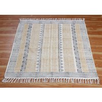 Schwarzer Baumwollteppich Blockbedruckter Kelim Baumwoll-Flachgewebe-Läufer Flur-Treppenläufer-Teppich Wohnzimmerteppich 8x10 2x20 7x7 Fuß Schwarzer Baumwollteppich Blockbedruckter Kelim Baumwoll-Flachgewebe-Läufer Flur-Treppenläufer-Teppich Wohnzimmerteppich 8x10 2x20 7x7 Fuß von CASAVANIHOMES