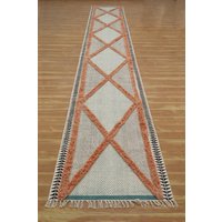 Schwarzer Handgefertigter Teppich, Blauer Kelim Aus Baumwolle, Wohnzimmerteppich, Baumwollblockdruck, 4 X 6, 20, 8 10 Fuß Schwarzer Handgefertigter Teppich, Blauer Kelim Aus Baumwolle, Wohnzimmerteppich, Baumwollblockdruck, 4 X 6, 20, 8 10 Fuß von CASAVANIHOMES