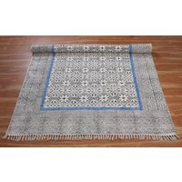 Wohndeko-Teppich, Handbedruckter Teppich, Weihnachtsgeschenk-Teppich, Handwaschbarer Flachgewebe-Baumwo8 X 10, 4 18, 2 20 Fuß Wohndeko-Teppich, Handbedruckter Teppich, Weihnachtsgeschenk-Teppich, Handwaschbarer Flachgewebe-Baumwo8 X 10, 4 18, 2 20 Fuß von CASAVANIHOMES