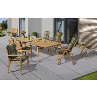 CASAYA Ausziehtisch »Somerville«, BxHxT: 200 x 75 x 110 cm, Tischplatte: Teakholz - beige von CASAYA