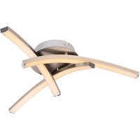 CASAYA LED-Deckenleuchte »Trilo«, 12 W, 1200 lm, 3000K, Metall/Kunststoff, nickel - grau CASAYA LED-Deckenleuchte »Trilo«, 12 W, 1200 lm, 3000K, Metall/Kunststoff, nickel - grau von CASAYA