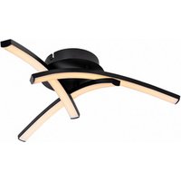 CASAYA LED-Deckenleuchte »Trilo«, 12 W, 1200 lm, 3000K, Metall/Kunststoff, schwarz von CASAYA