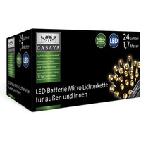 CASAYA LED-Lichterkette »LED Micro«, 24 Lichter, warmweiß - weiss von CASAYA