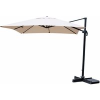 CASAYA Pendelschirm »Paros«, BxHxL: 300 x 255 x 300 cm, Sonnenschutzfaktor: 80+ - beige von CASAYA
